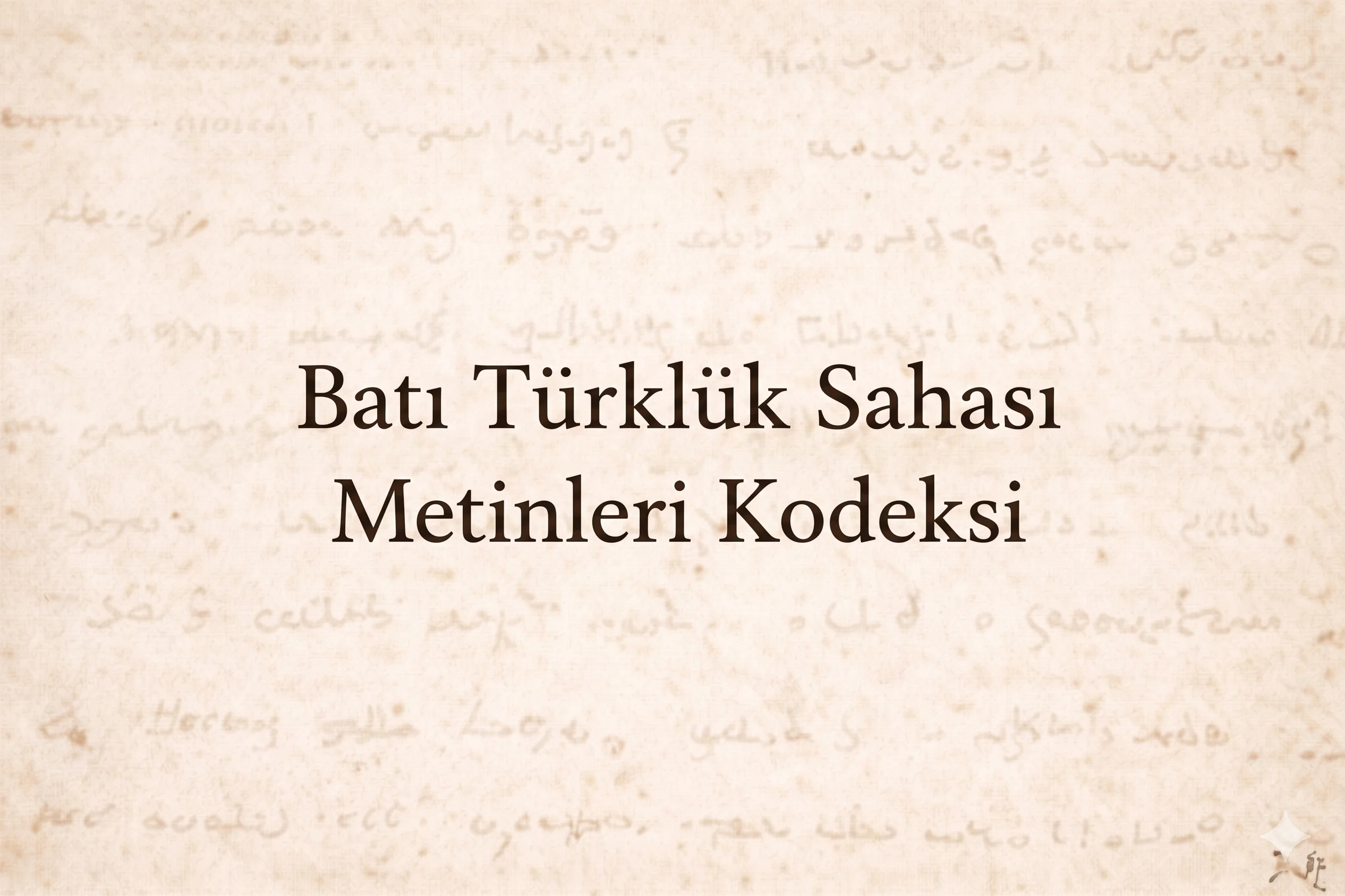 BTSMK v1 — Batı Türklük Sahası Metinleri Kodeksi